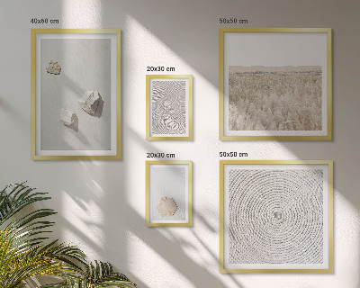 Set di 5 quadri Texture leggere e boho effetto sabbia
