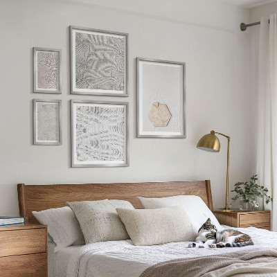 Set di quadri incorniciati Texture leggere e boho effetto sabbia