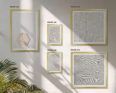 Set di quadri incorniciati con texture boho effetto sabbia