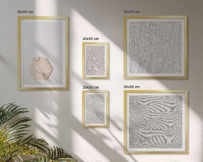 Set di quadri incorniciati Texture leggere e boho effetto sabbia