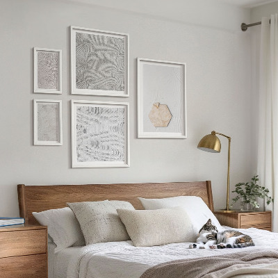 Set di quadri incorniciati Texture leggere e boho effetto sabbia