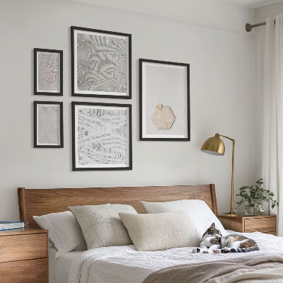 Set di quadri incorniciati Texture leggere e boho effetto sabbia