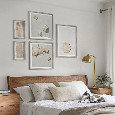 Polittico con cornice Texture naturali e delicate in stile boho.