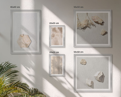 Polittico con cornice Texture naturali e delicate in stile boho.