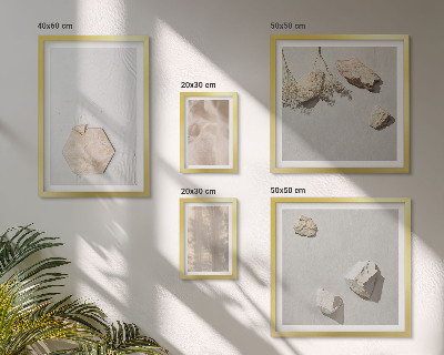 Polittico con cornice Texture naturali e delicate in stile boho.