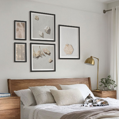 Polittico con cornice Texture naturali e delicate in stile boho.