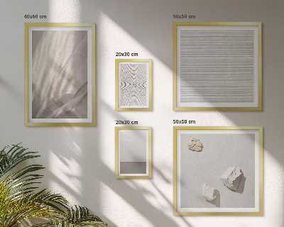 Set di 5 quadri Delicate trame boho ispirate alla natura.