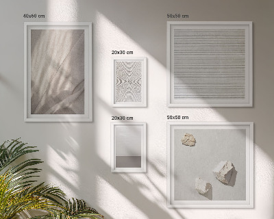 Set di 5 quadri Delicate trame boho ispirate alla natura.