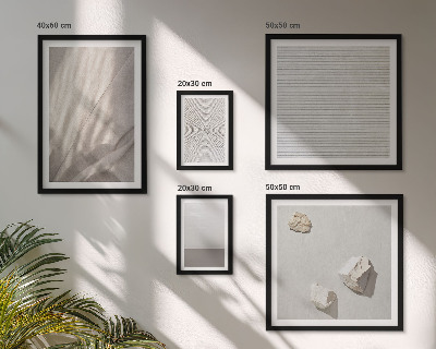 Set di 5 quadri Delicate trame boho ispirate alla natura.