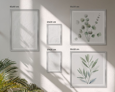Set di quadri incorniciati Elegante struttura in marmo a forma di ramoscello