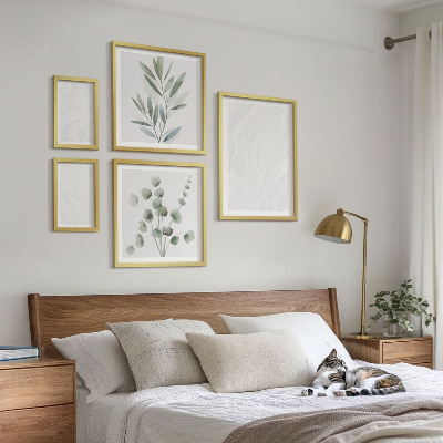 Set di quadri incorniciati Elegante struttura in marmo a forma di ramoscello