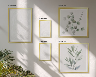 Set di quadri incorniciati Elegante struttura in marmo a forma di ramoscello