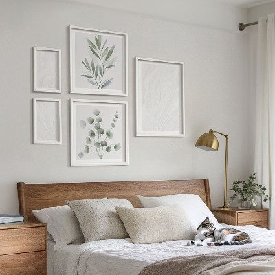 Set di quadri incorniciati Elegante struttura in marmo a forma di ramoscello