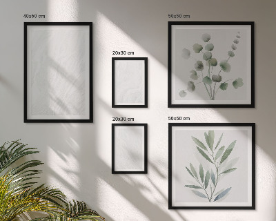 Set di quadri incorniciati Elegante struttura in marmo a forma di ramoscello