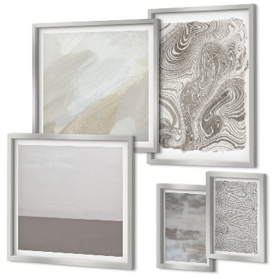 Polittico con cornice Modelli astratti industriali