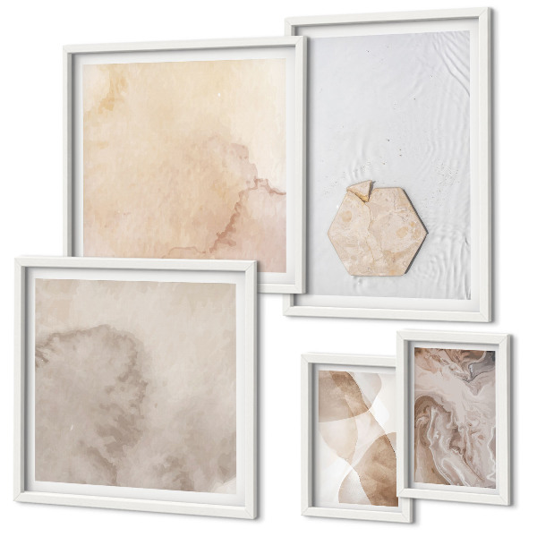 Set di quadri incorniciati Astrazione della natura da parte del designer