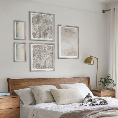 Set di 5 quadri Colori ad acquerello delicati