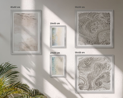 Set di 5 quadri Colori ad acquerello delicati