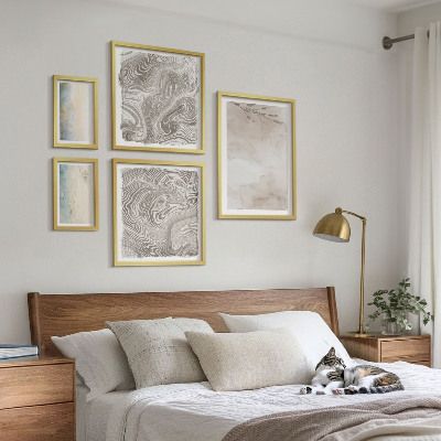 Set di 5 quadri Colori ad acquerello delicati