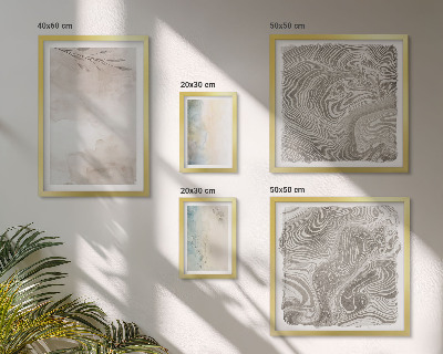 Set di 5 quadri Colori ad acquerello delicati