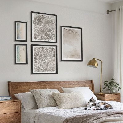 Set di 5 quadri Colori ad acquerello delicati