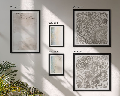 Set di 5 quadri Colori ad acquerello delicati