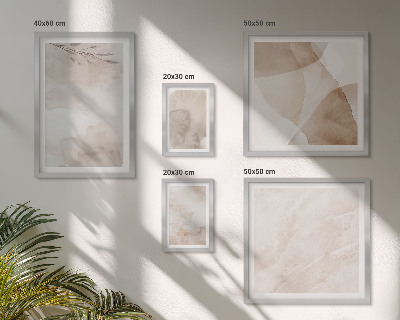 Set di quadri incorniciati Colori ad acquerello, texture boho