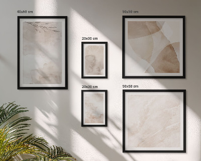 Set di quadri incorniciati Colori ad acquerello, texture boho