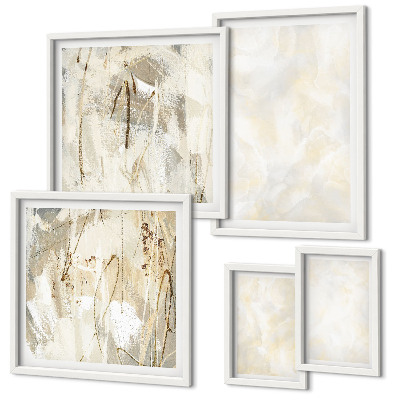 Polittico con cornice Design di pittura dalla texture brillante