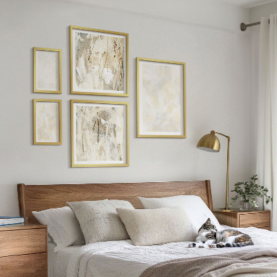 Polittico con cornice Design di pittura dalla texture brillante