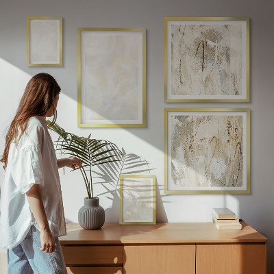 Polittico con cornice Design di pittura dalla texture brillante