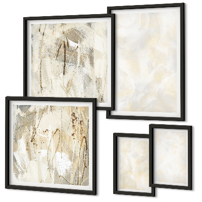 Polittico con cornice Design di pittura dalla texture brillante