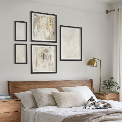 Polittico con cornice Design di pittura dalla texture brillante