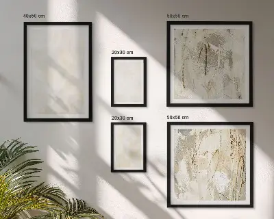 Polittico con cornice quadro dal design con texture brillante