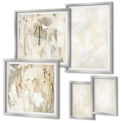 Polittico con cornice Design di pittura dalla texture brillante