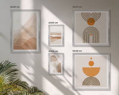 Set di 5 quadri Strutture di varie sfumature di minimalismo