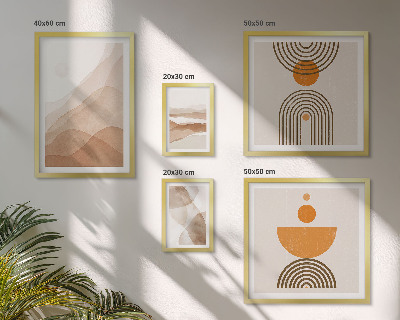 Set di 5 quadri Strutture di varie sfumature di minimalismo