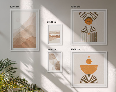 Set di 5 quadri Strutture di varie sfumature di minimalismo