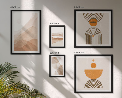 Set di 5 quadri Strutture di varie sfumature di minimalismo