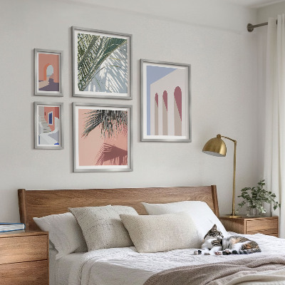 Set di quadri incorniciati Illustrazioni di architettura urbana