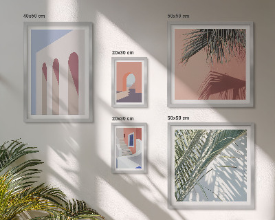 Set di quadri incorniciati Illustrazioni di architettura urbana