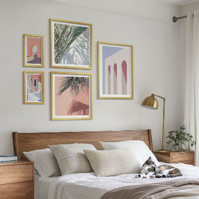 Set di quadri incorniciati Illustrazioni di architettura urbana