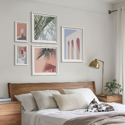 Set di quadri incorniciati Illustrazioni di architettura urbana
