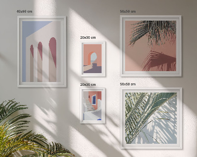 Set di quadri incorniciati Illustrazioni di architettura urbana