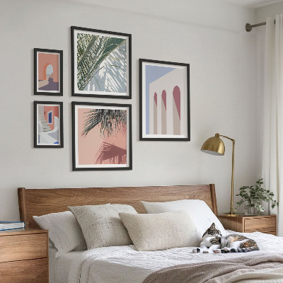 Set di quadri incorniciati Illustrazioni di architettura urbana