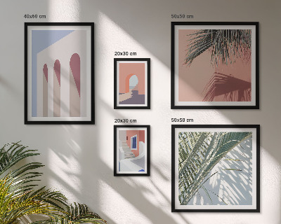 Set di quadri incorniciati Illustrazioni di architettura urbana