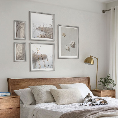Polittico con cornice Primi piani della struttura in stile boho