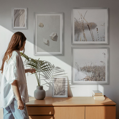 Polittico con cornice Primi piani della struttura in stile boho