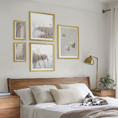 Polittico con cornice Primi piani della struttura in stile boho
