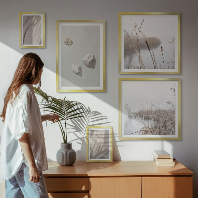 Polittico con cornice Primi piani della struttura in stile boho